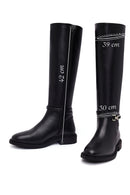 Women's Black Zippered Boot | Derimod