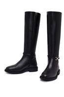 Women's Black Zippered Boot | Derimod