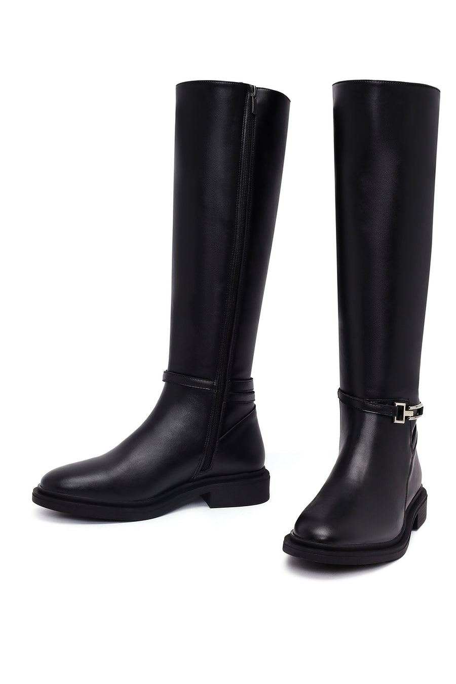 Women's Black Zippered Boot