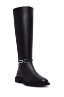 Women's Black Zippered Boot | Derimod