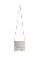Woman Silver Chain-Strap Stone-Embellished Evening Bag | Derimod