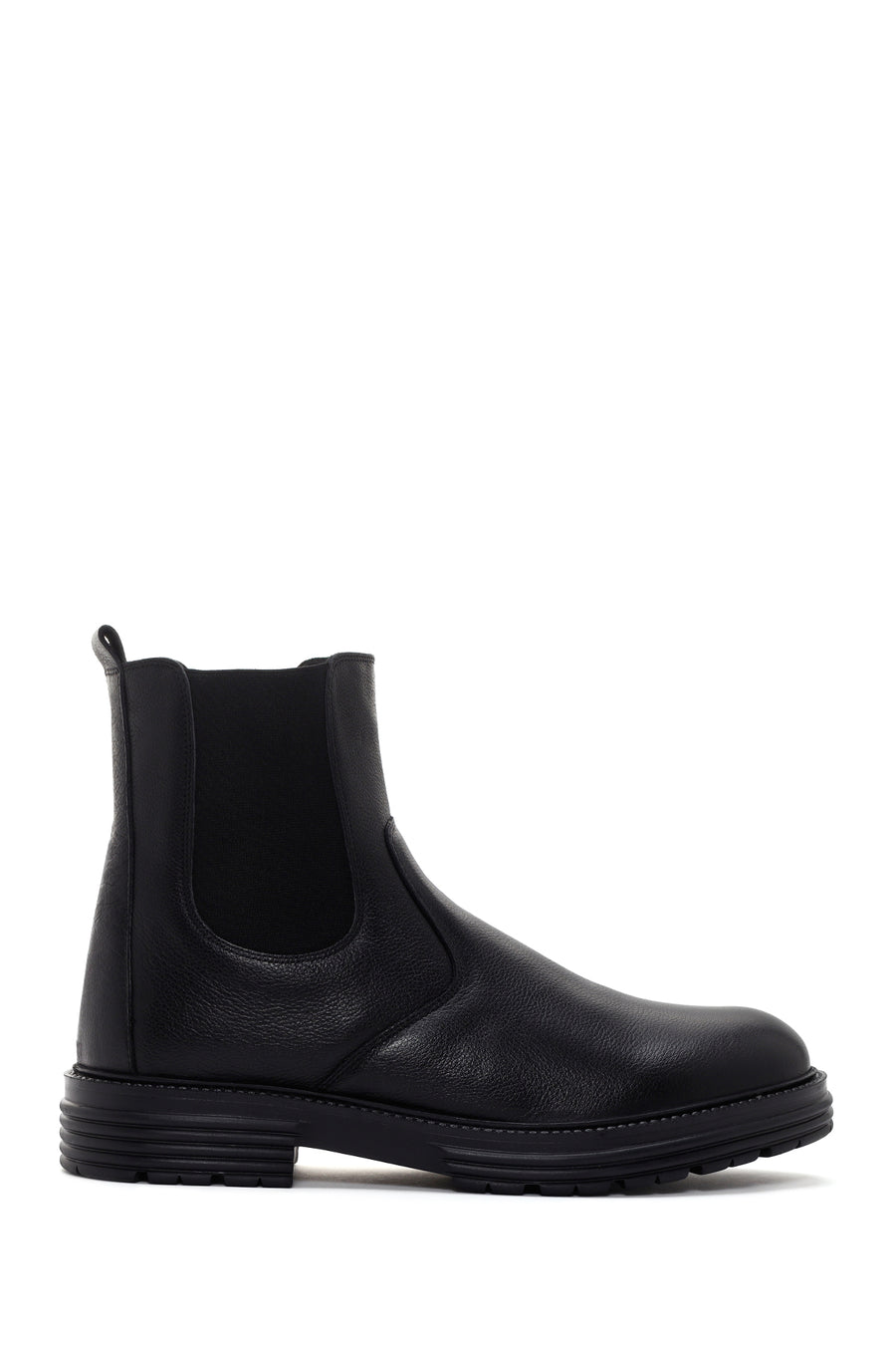 Men's Black Leather Casual Chelsea Boots 24WFD700918 | Derimod