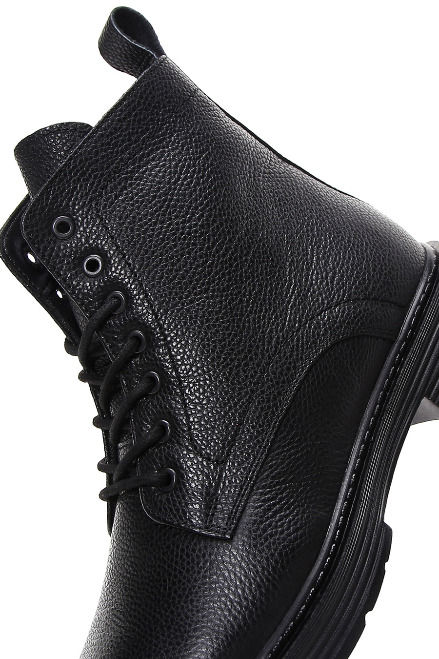 Men's Black Leather Zippered Casual Boots