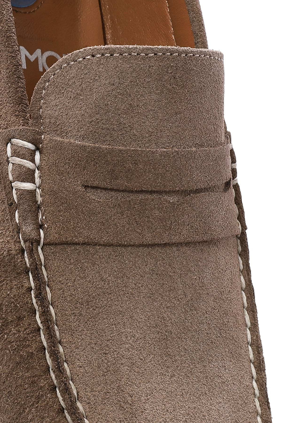 Men's Beige Suede Leather Loafer