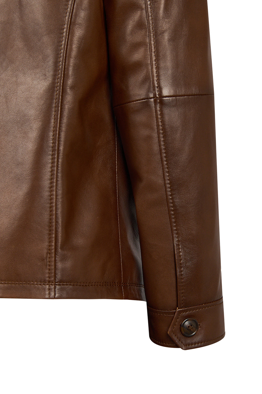Fabian Male Brown Leather Jacket