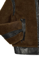 Levi Woman Brown Short Teddy Jacket | Derimod
