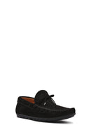 Men's Black Suede Leather Casual Loafer | Derimod