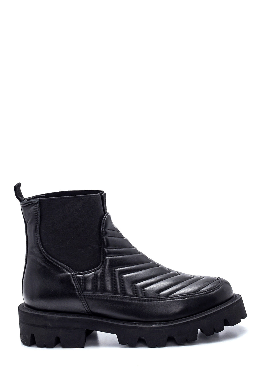 Women's Leather Quilted Chelsea Boots 21WFD1206KP | Derimod