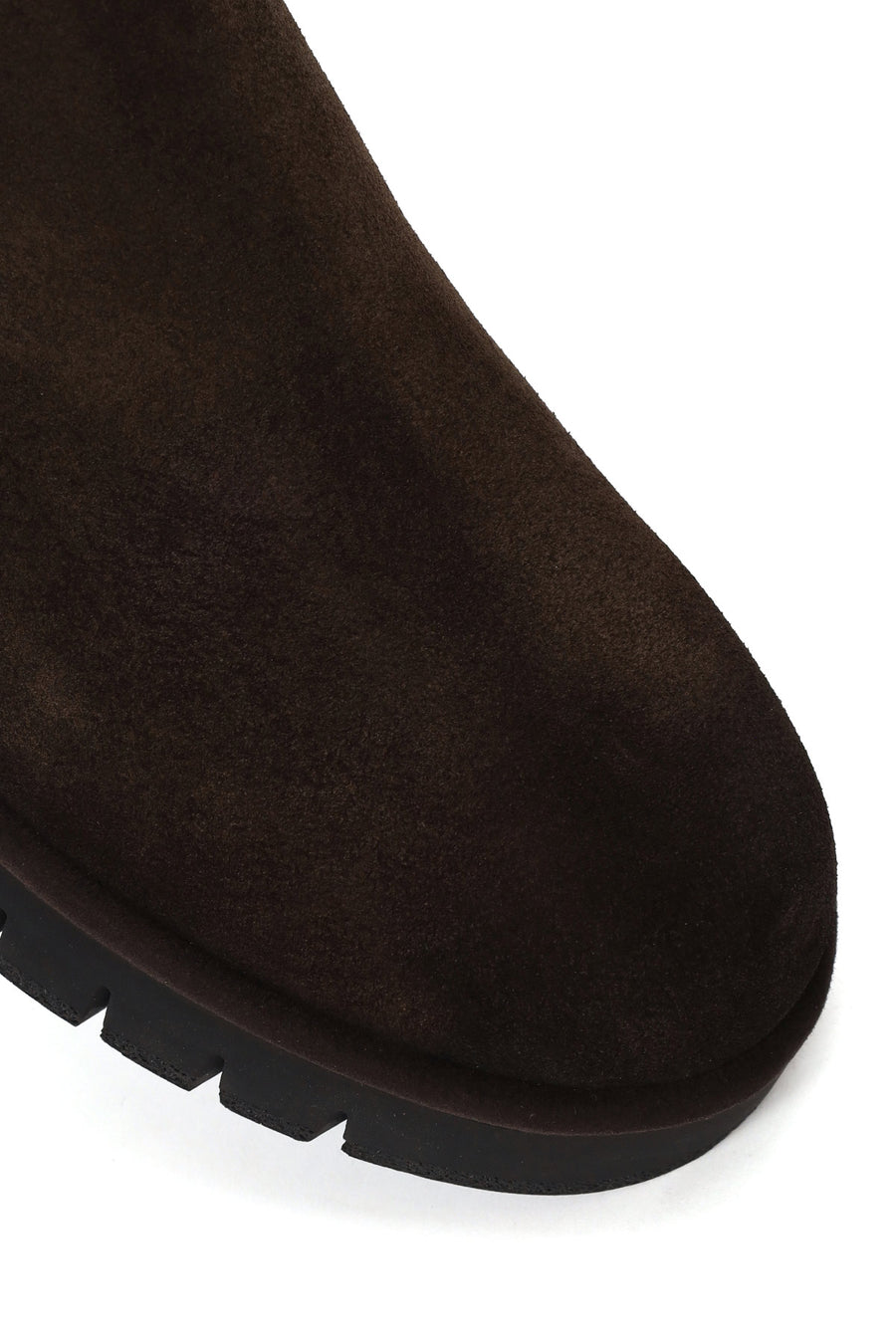 Male Brown Thick-Soled Suede Casual Chelsea Boots