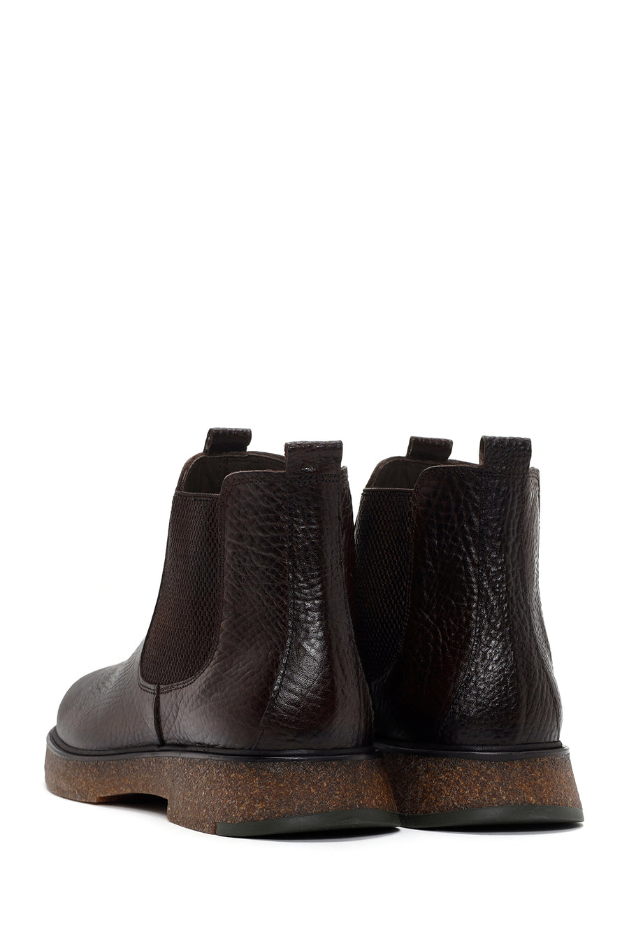 Men's Brown Leather Casual Chelsea Boots