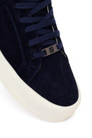 Derimod Fly Erkek Lacivert Bağcıklı Süet Deri Sneaker | Derimod