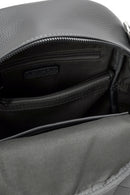Women's Gray Long Strap Printed Backpack | Derimod