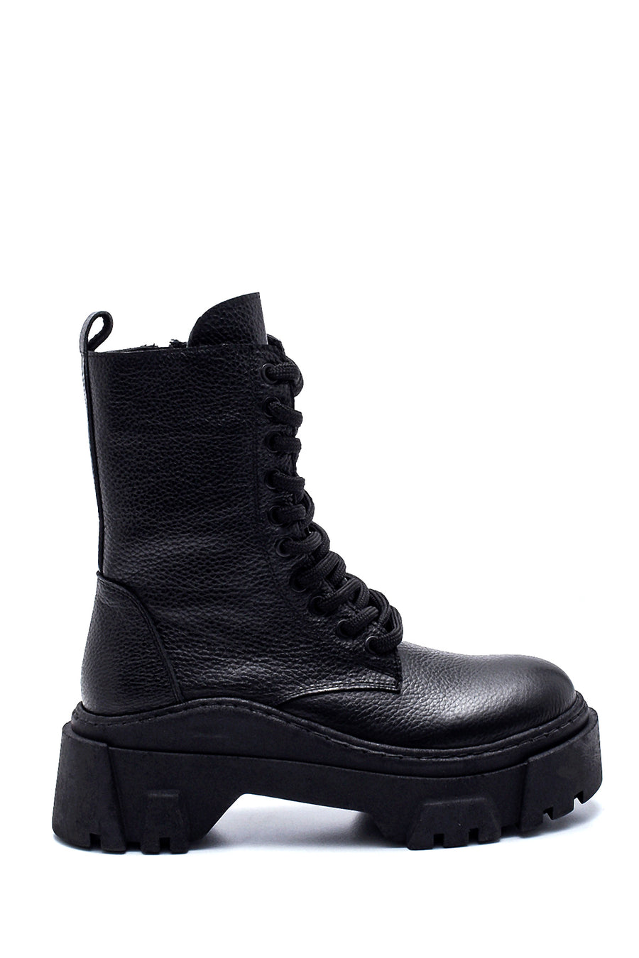 Women's Leather High Sole Boots 21WFD2007FT | Derimod