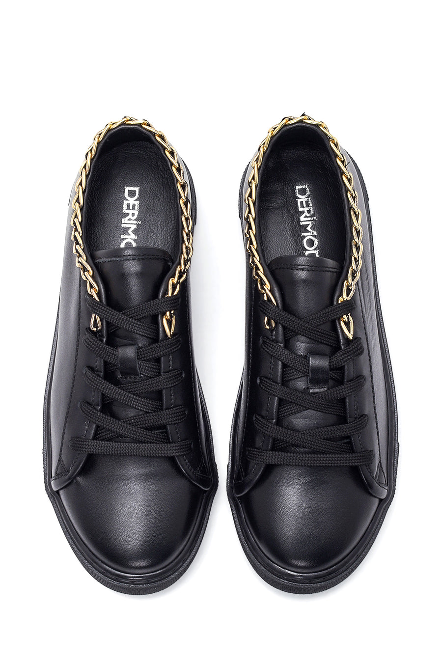 Women's Leather Chain Sneaker