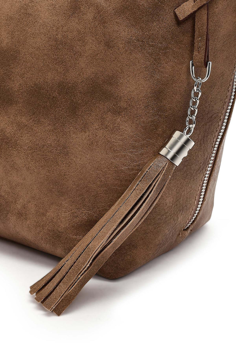 Woman Mink Long-Strap Shoulder Bag