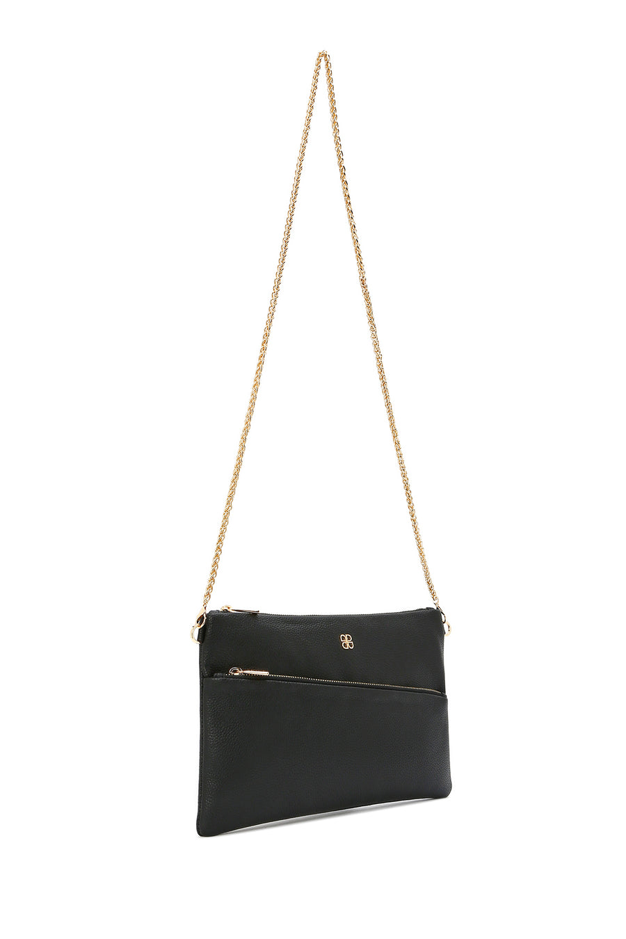 Women's Black Chain Strap Clutch Bag
