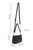 Woman Brown Long-Strap Braided Shoulder Bag | Derimod