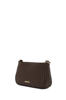 Woman Brown Long-Strap Braided Shoulder Bag | Derimod