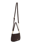 Woman Brown Long-Strap Braided Shoulder Bag | Derimod