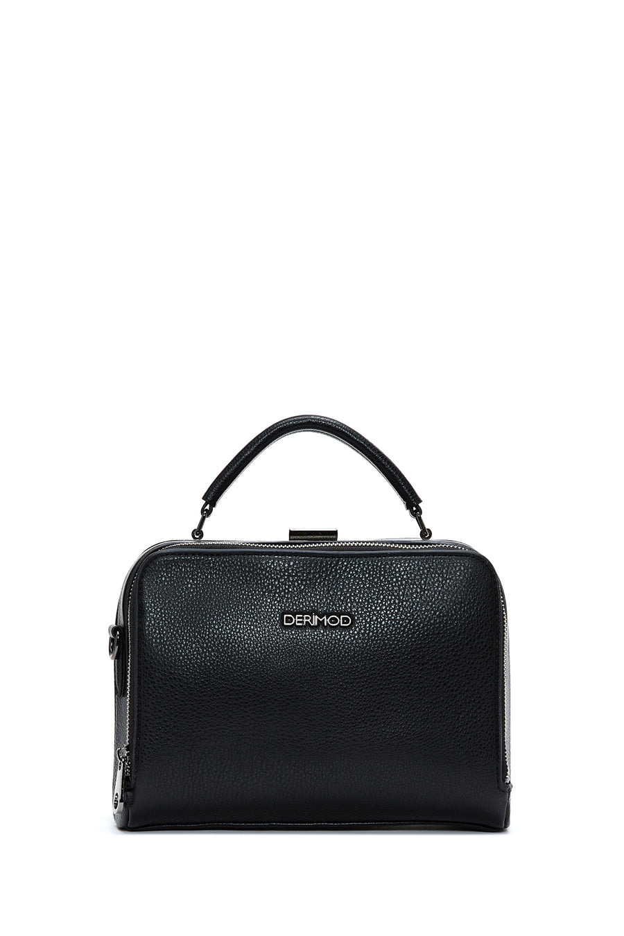 Woman Black Long Strap Crossbody Bag