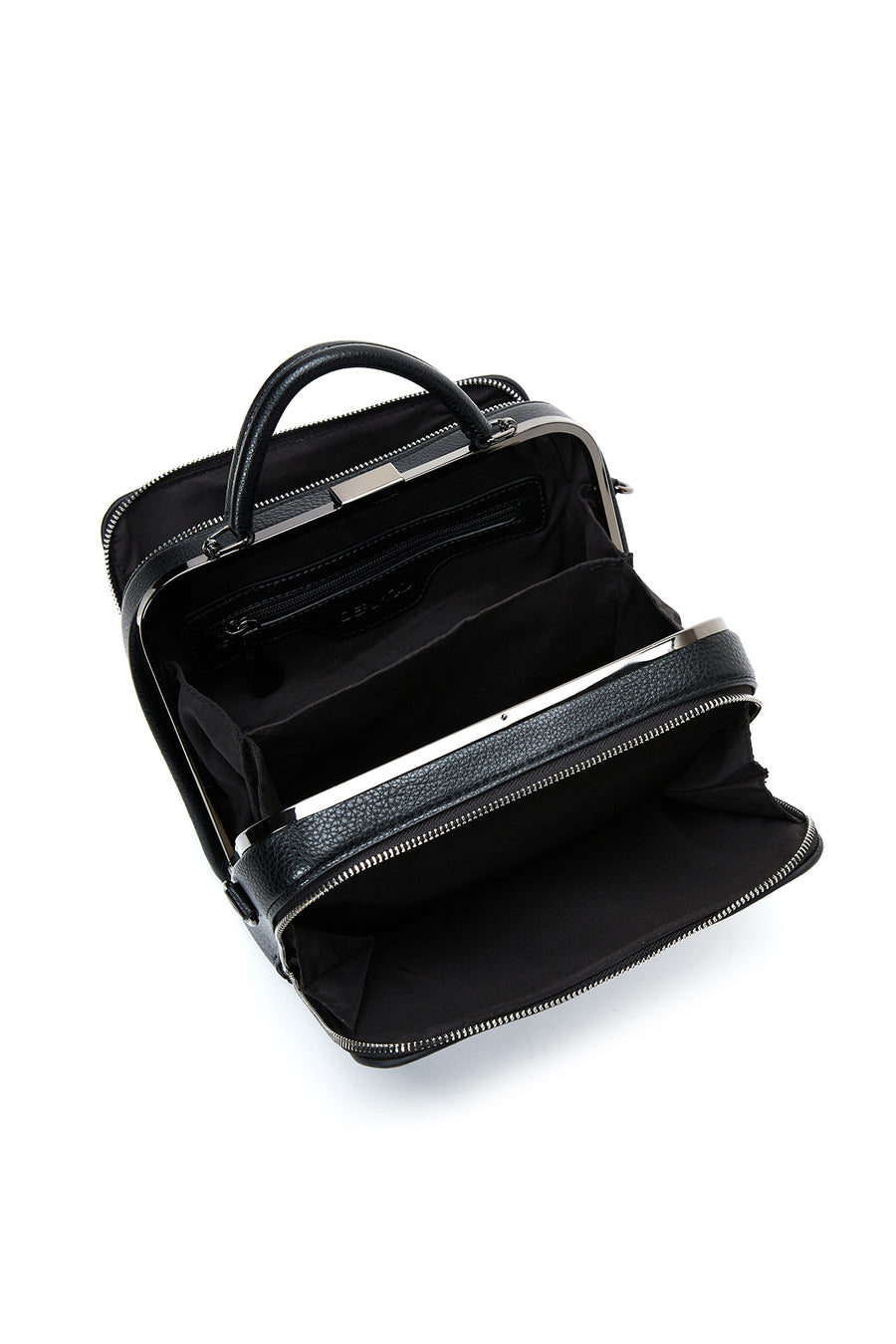 Woman Black Long Strap Crossbody Bag