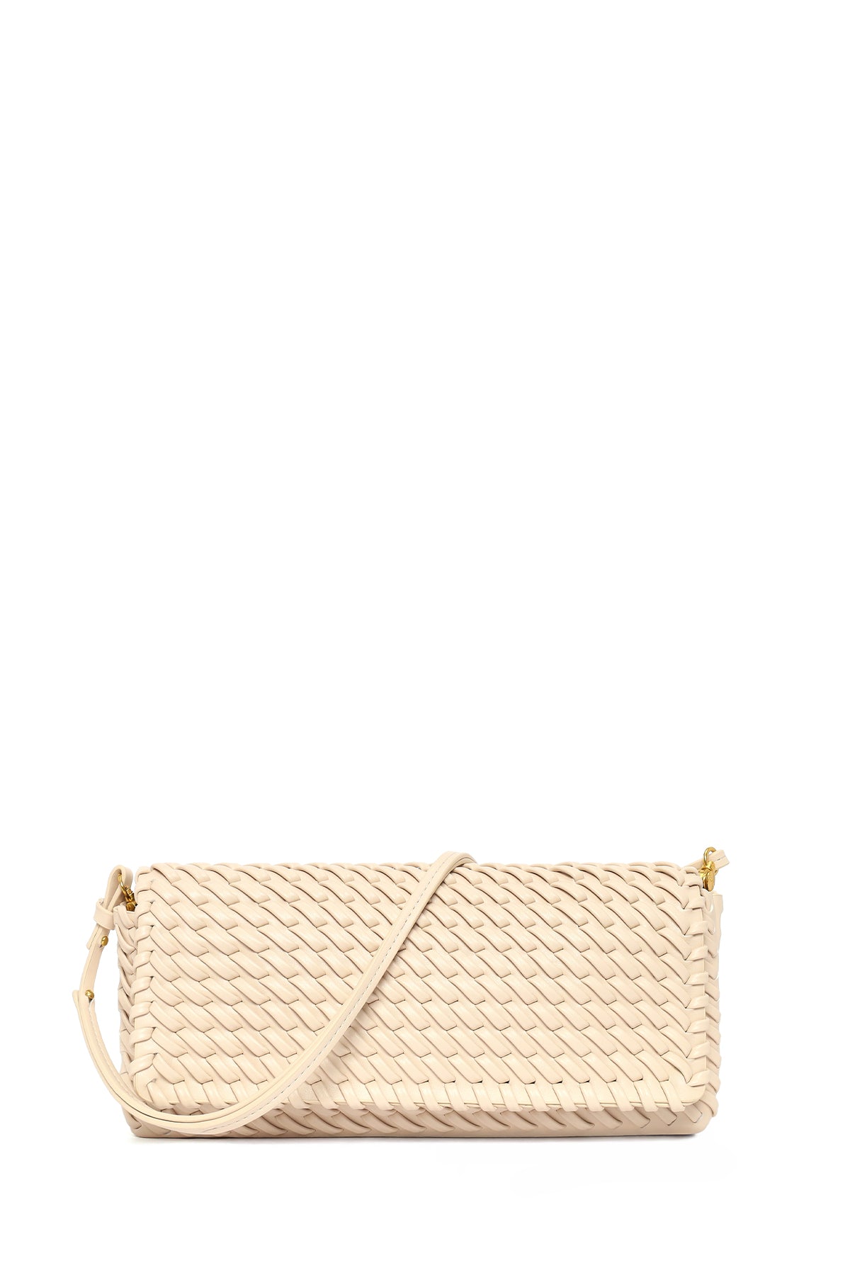 Women's Cream Knitted Shoulder Bag 26PBD247029 | Derimod