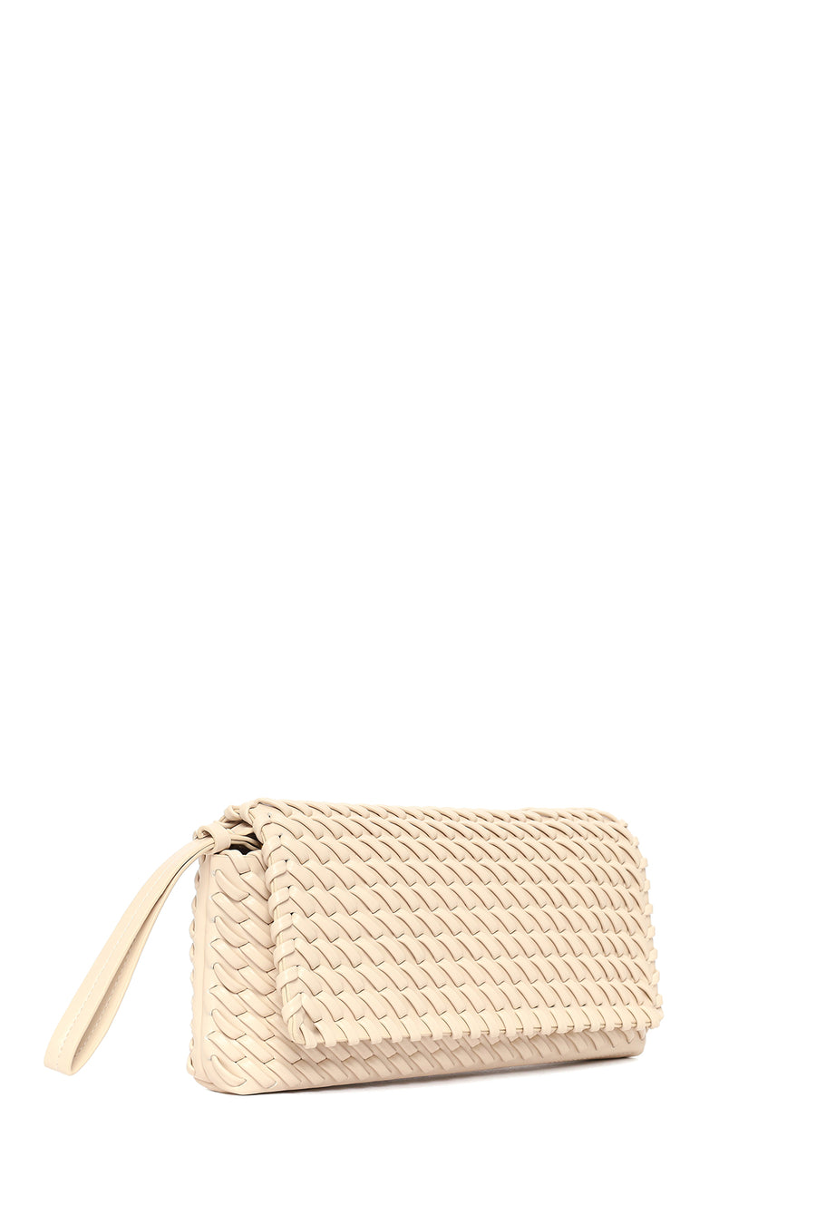 Women's Cream Knitted Shoulder Bag