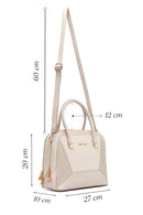 Woman Cream Long-Strap Classic Shoulder Bag | Derimod