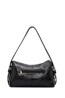 Women's Black Long Strap Charm Shoulder Bag | Derimod