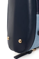 Woman Blue Long-Strap Denim Shoulder Bag | Derimod