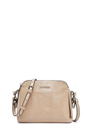 Woman Beige Printed Crossbody Bag | Derimod