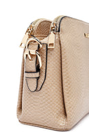 Woman Beige Printed Crossbody Bag | Derimod