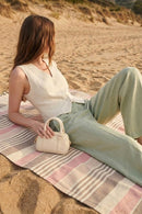 Woman Cream Long Strap Mini Quilted Shoulder Bag | Derimod