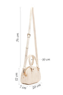 Woman Cream Long Strap Mini Quilted Shoulder Bag | Derimod