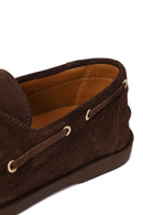 Woman Brown Lace-Up Suede Casual Shoes | Derimod