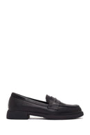 Kadın Siyah Deri Maskülen Loafer | Derimod