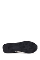 Kadın Siyah Bağcıklı Deri Sneaker | Derimod