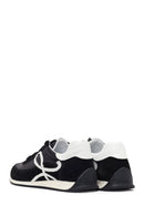 Kadın Siyah Bağcıklı Deri Sneaker | Derimod