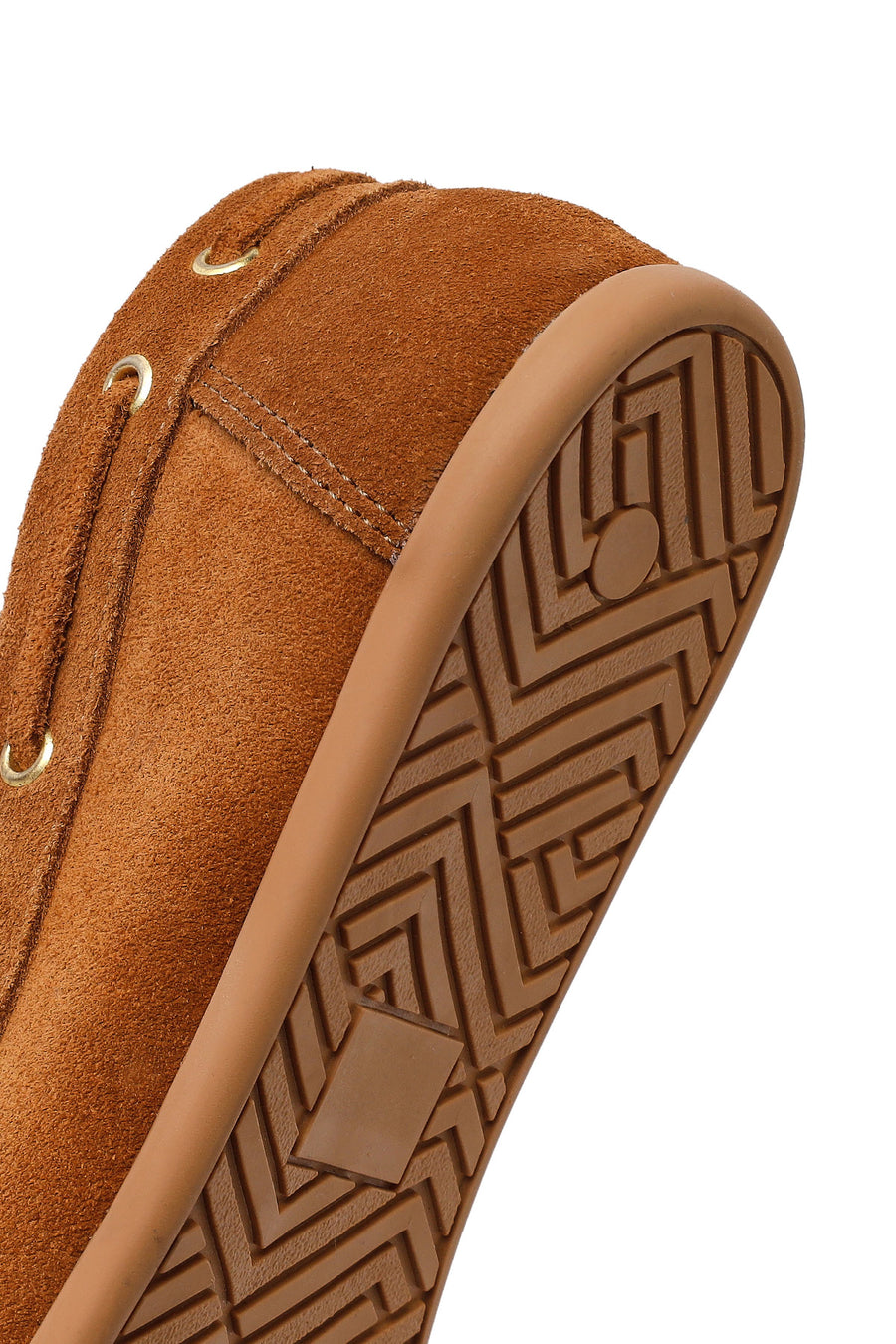 Women's Tan Tassel Suede Leather Loafer