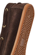 Women's Brown Tassel Suede Leather Loafer | Derimod