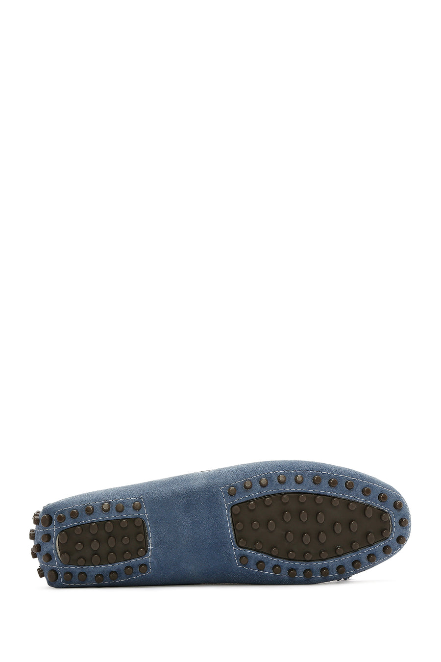 Women's Blue Tassel Suede Leather Loafer