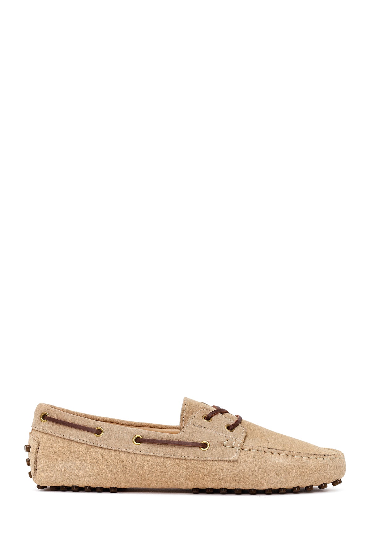 Kadın Bej Süet Deri Loafer 26PFD290910 | Derimod