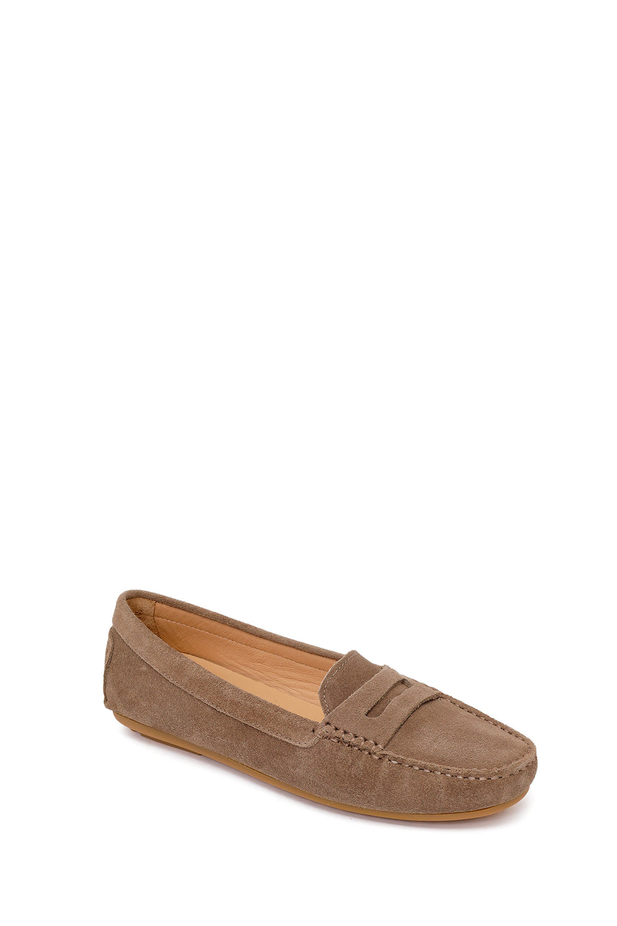 Kadın Vizon Süet Deri Loafer