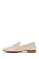 Kadın Bej Deri Maskülen Loafer | Derimod