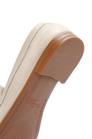Kadın Bej Deri Maskülen Loafer | Derimod
