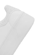 Women's White Lace-Up Thick Soled Sneaker | Derimod