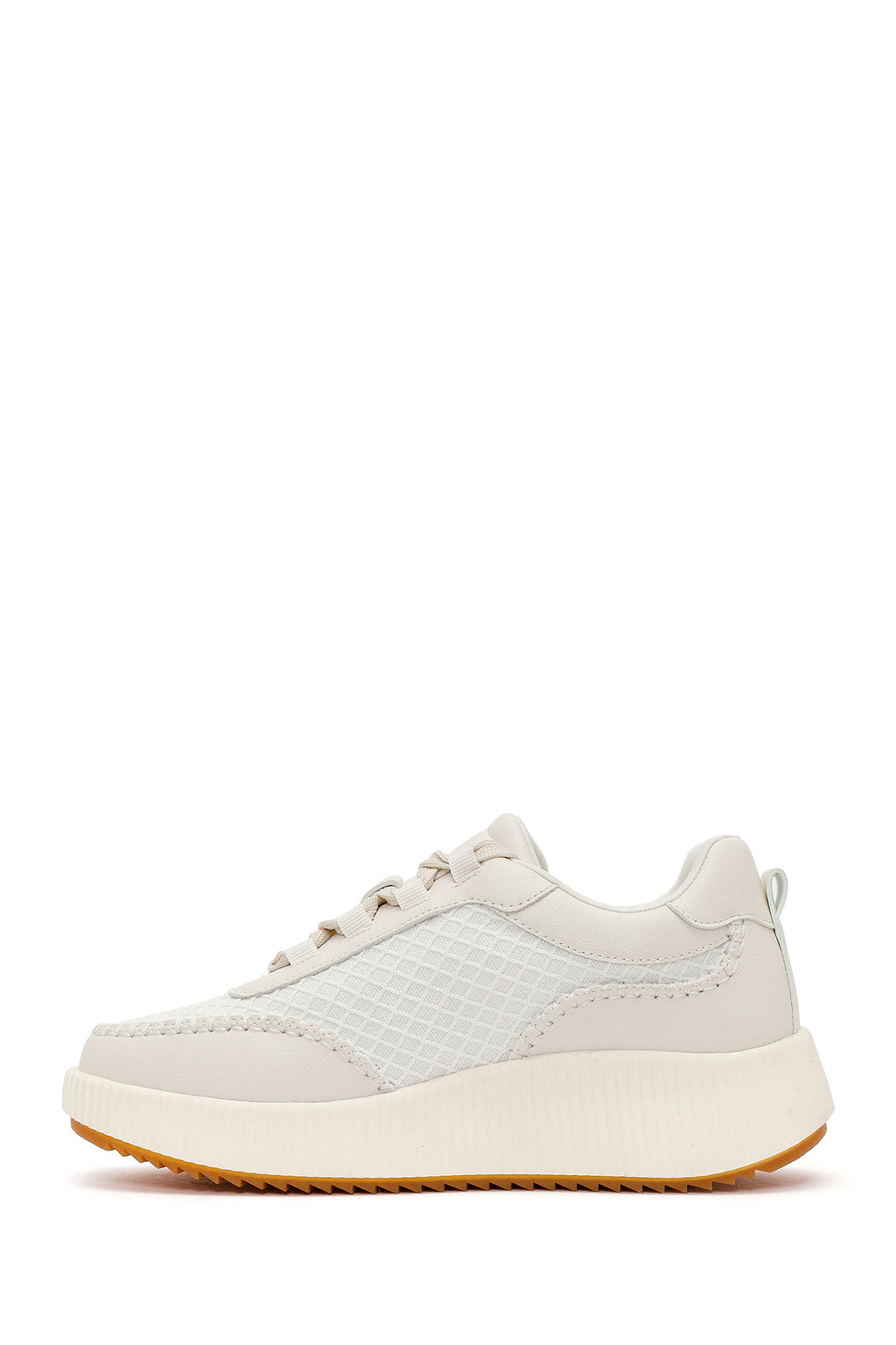 Kadın Beyaz Kalın Tabanlı Sneaker