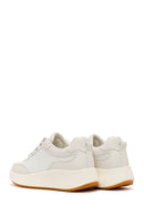 Women's White Thick Soled Sneaker | Derimod
