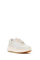 Women's White Thick Soled Sneaker | Derimod
