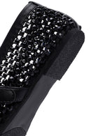 Women's Black Mesh Stoned Ballerinas | Derimod